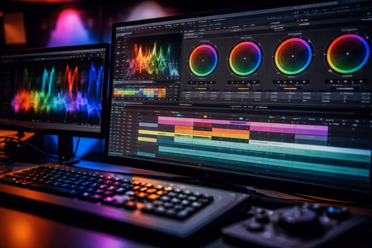 AI color grading in video